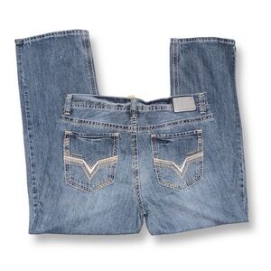 Y2K Vintage 2000s Men’s Faded Glory Relaxed Straight Leg Embroidered Denim Jeans